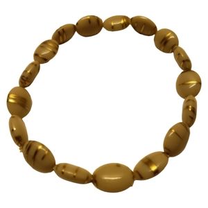 Wisconsin Monarch's Cream/Gold Bracelet